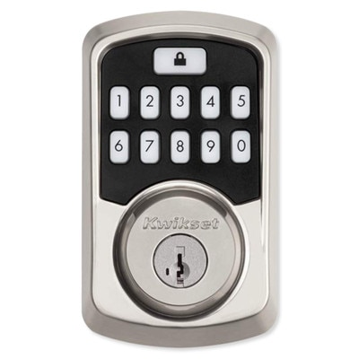 Kwikset Aura Keypad Smartlock, Bluetooth, Nickel